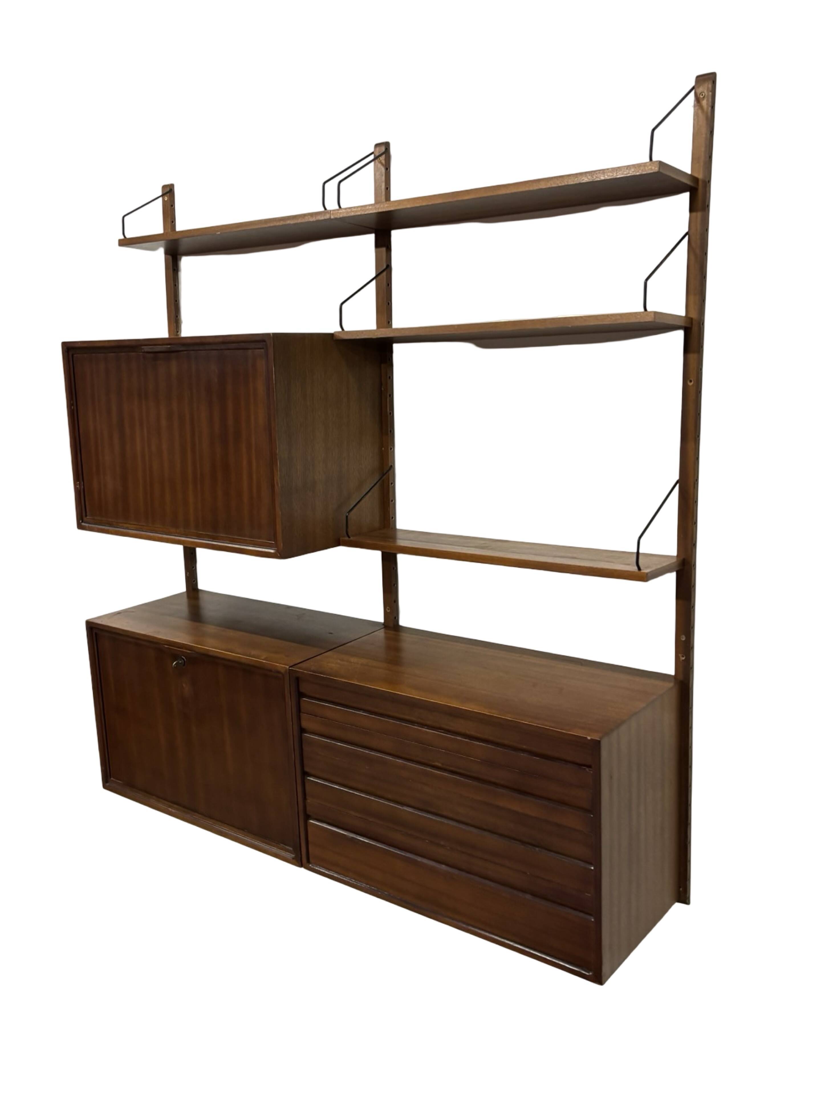 Vintage Poul Cadovius Royal System wall system wall unit