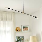 Porcelain lamp and articulable metal