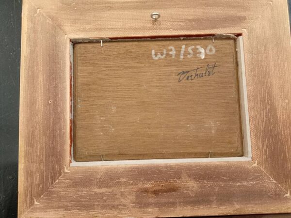 Petite huile sur panneau , nature morte début XXe.