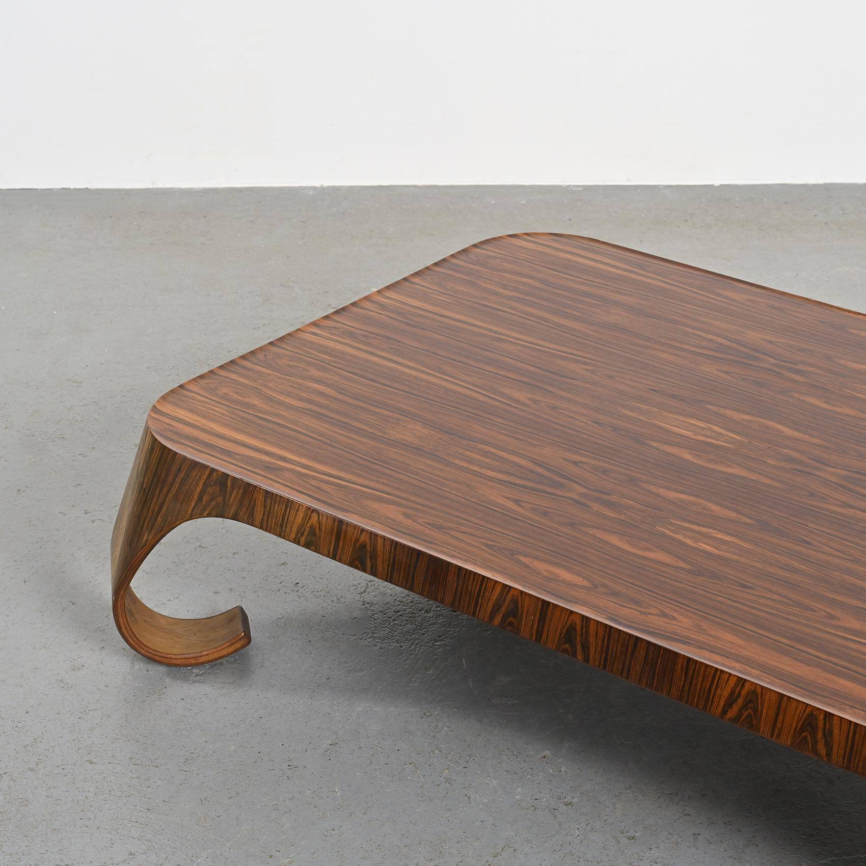 Mitzukaeshi table attributed to Isamu Kenmochi, Tendo Mokko Japan 1969
