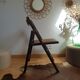 Chaise pliante vintage années 60 en cannage
