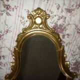 Louis XV style shell mirror in gilded wood 46x27