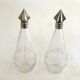 Art Deco liqueur set, glass & silver-plated metal ARGIT