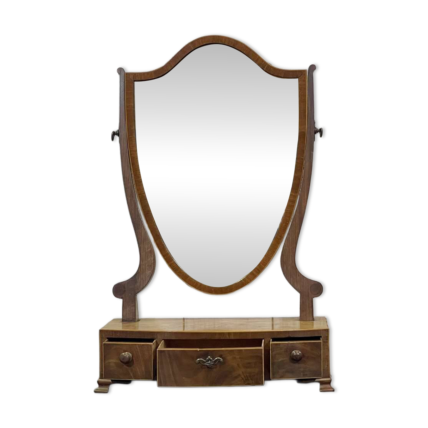 English mahogany dressing table from the late 19th century.