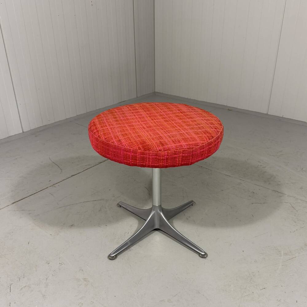 aluminium stool hocker by COR Germnany 1970,s