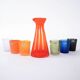 Colourful set of glasses and carafe, Scherzer Bavaria, 1980s, made in Germa