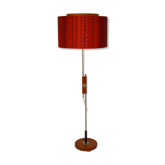 Floor lamp adjustable red vintage, 1960