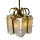 Brass and Glass Pendant Lamp by Carl Fagerlund for Orrefors
