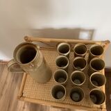 Vintage stoneware orangeade set by Michel Woop