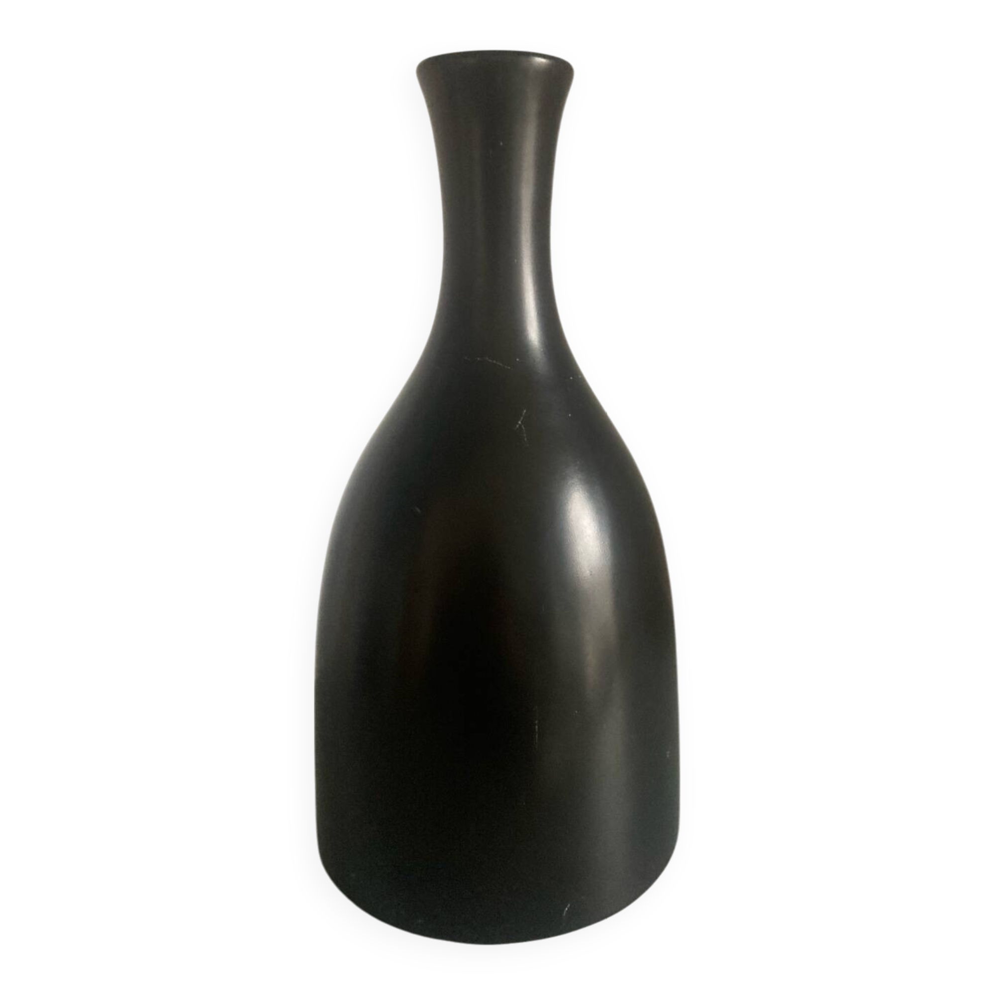 Matte black vase