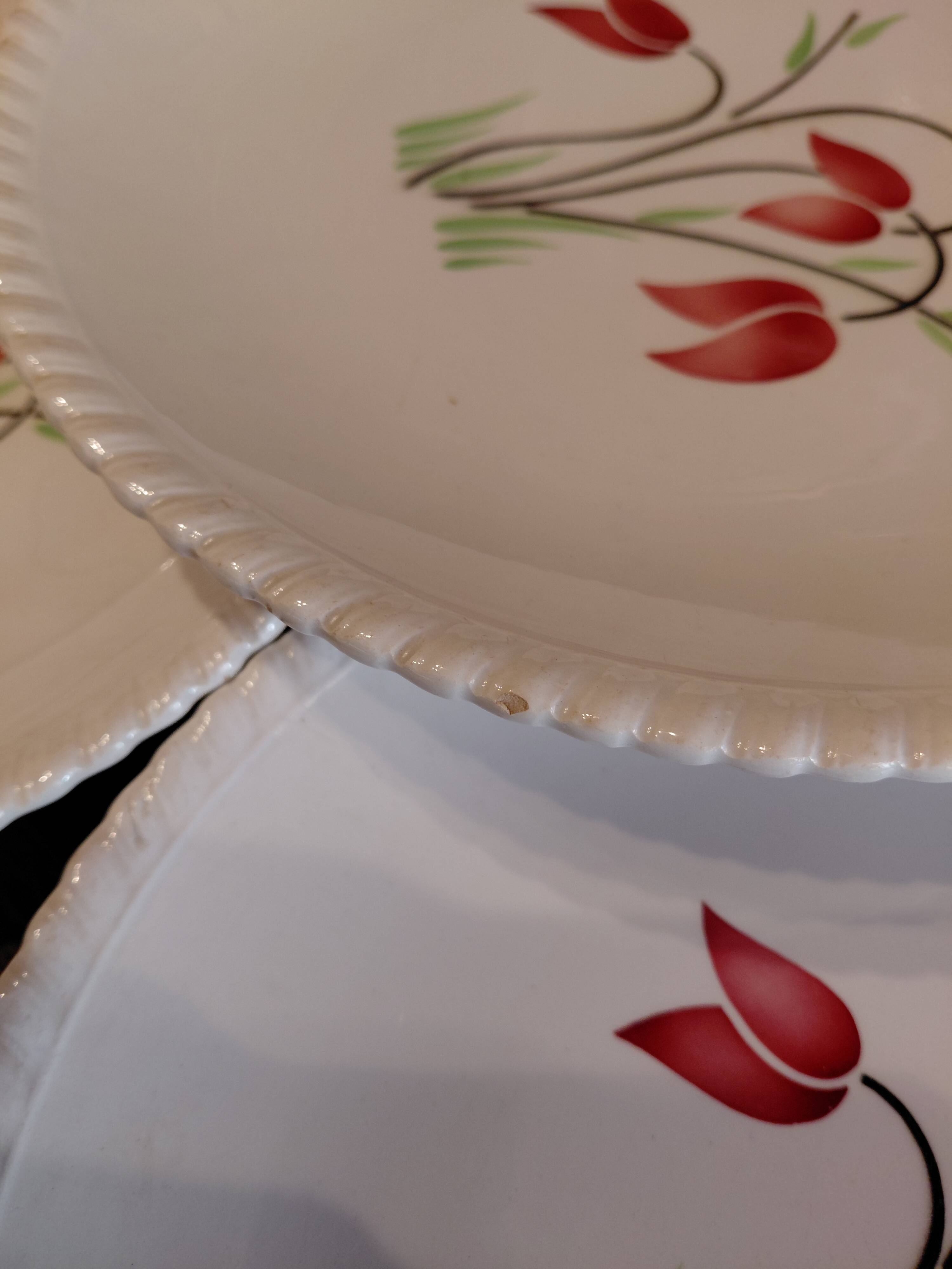 lot de 12 assiettes lunéville