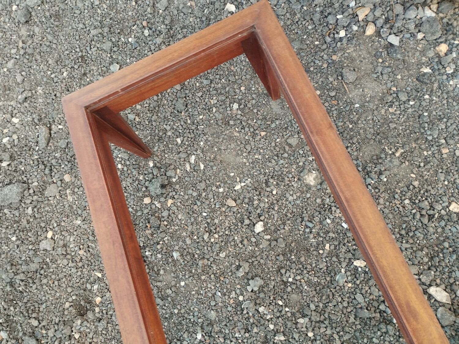 Vintage Scandinavian-style wooden coffee table.