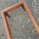 Vintage Scandinavian-style wooden coffee table.