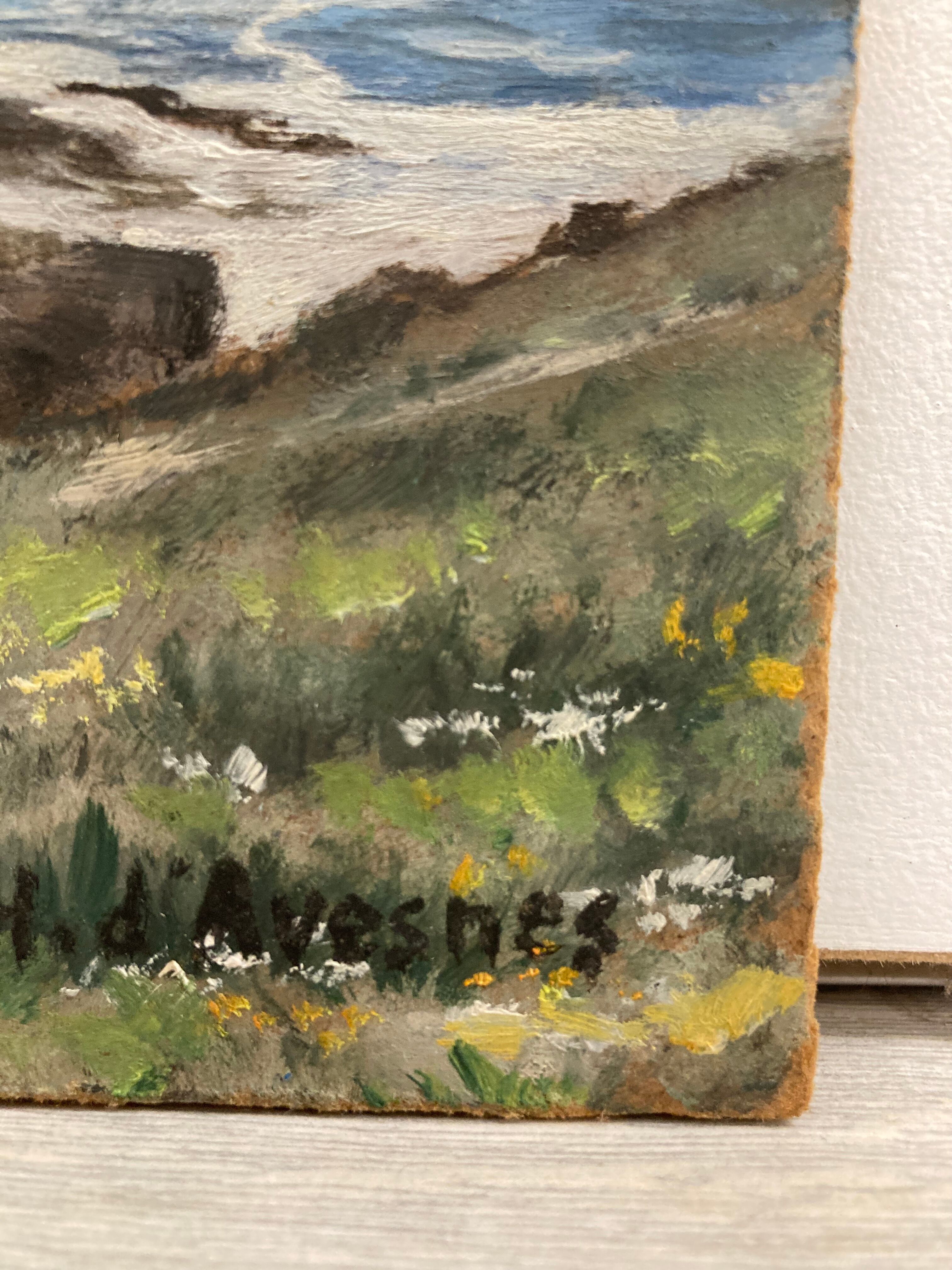Vintage landscape painting