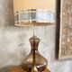 Grande lampe verre 1970
