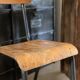 Ancienne chaise écolier enfant bois et métal