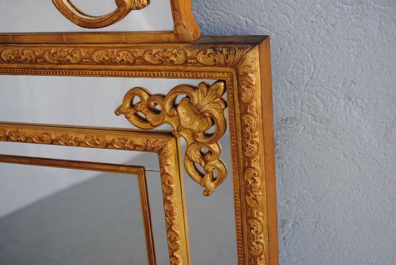 Ice barrier-close Regency gilded wooden