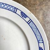 K&G Lunéville round dish in blue ironstone