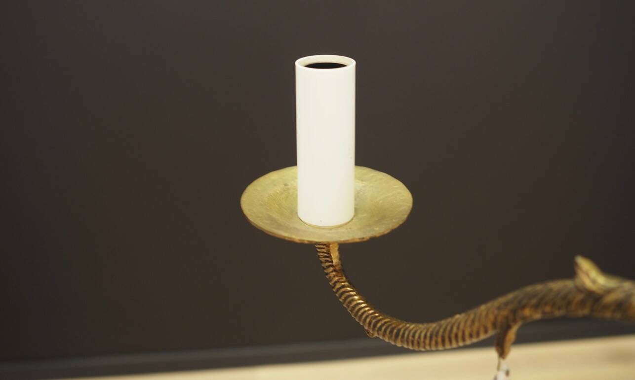 Brass chandelier, Danish design, 1960s, production: Denmark