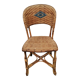 Antique rattan bistro chair