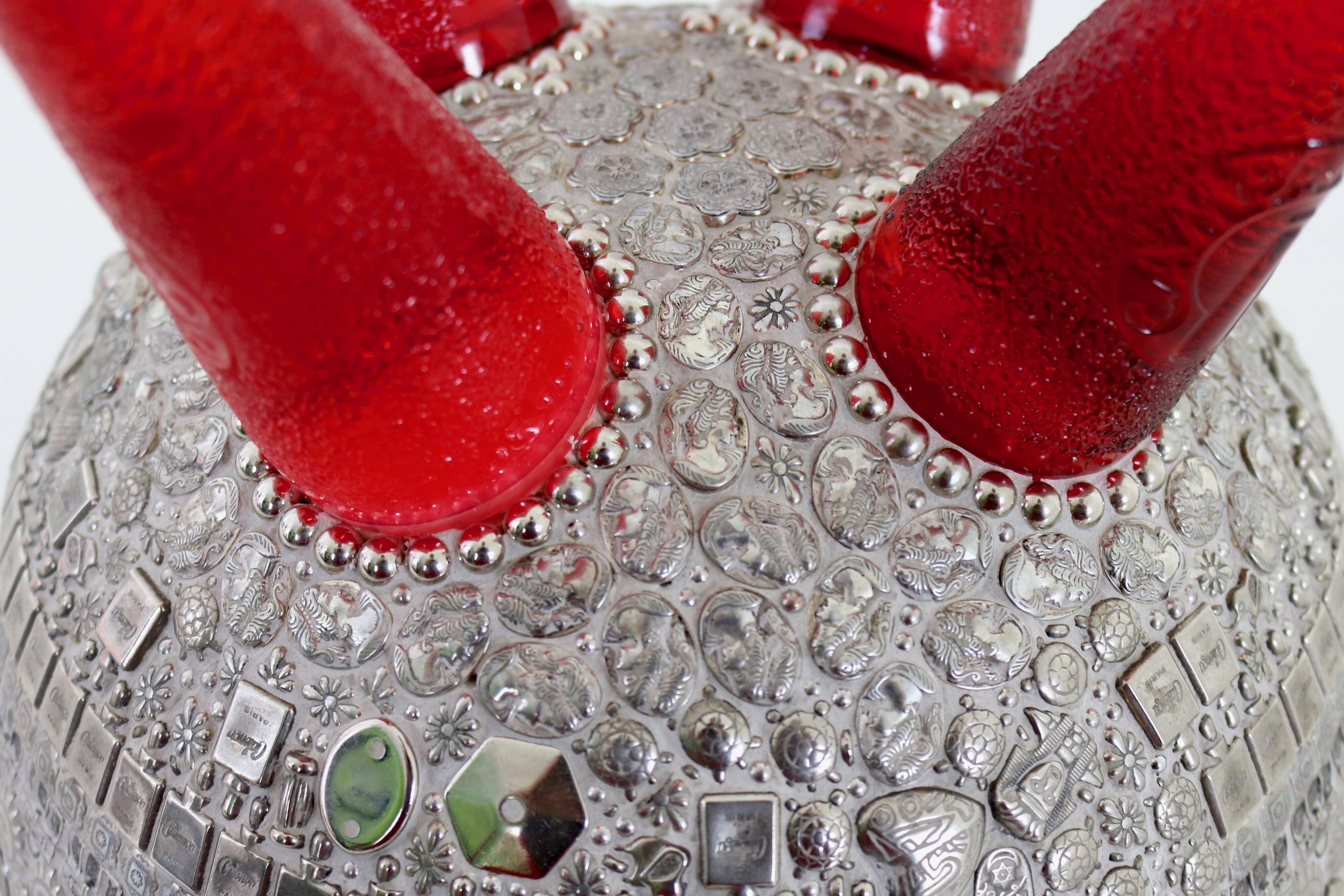 Centerpiece / Ice Bucket with Campari Bottles Designed by Franco Corso, 2010