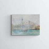 Vue de Venise, XXe, non signé, huile sur toile, 38,5x28,5cm, sans cadre