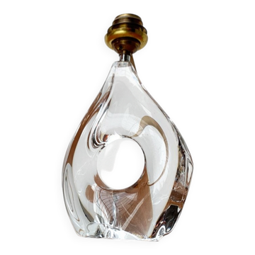 French glass table lamp from the mid-century by Daum, 1960s.