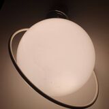 Vintage 1950s opaline globe pendant lamp