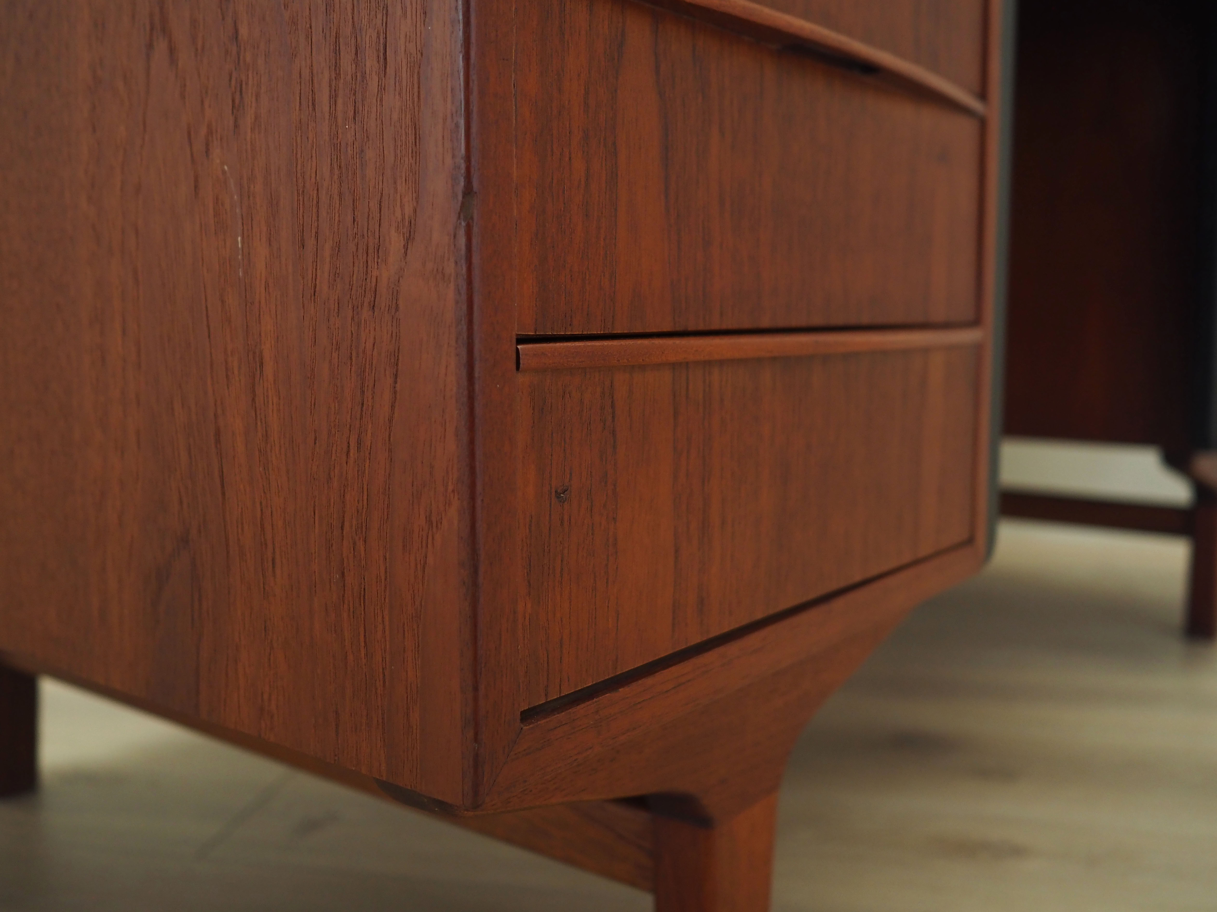 Teak desk, Danish design, 1970s, made in Denmark