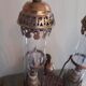 Paire de lampes de gare ancienne