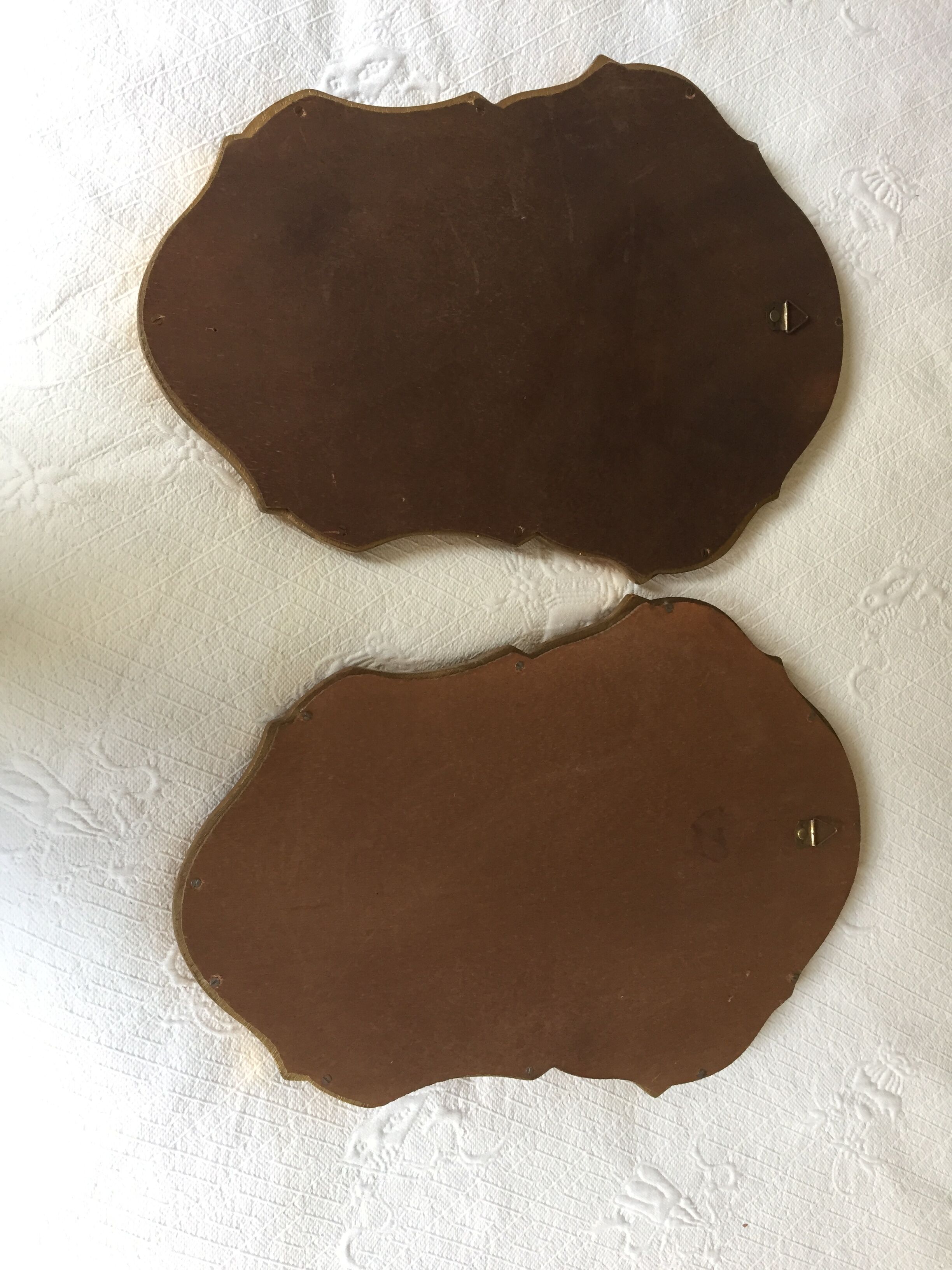 Pair of baroque mirrors 29x42cm