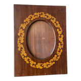 Cadre photo en bois art nouveau, en bois intarsia 20 cm x 15 cm