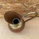 Antique villedieu copper pitcher & vintage brass handle