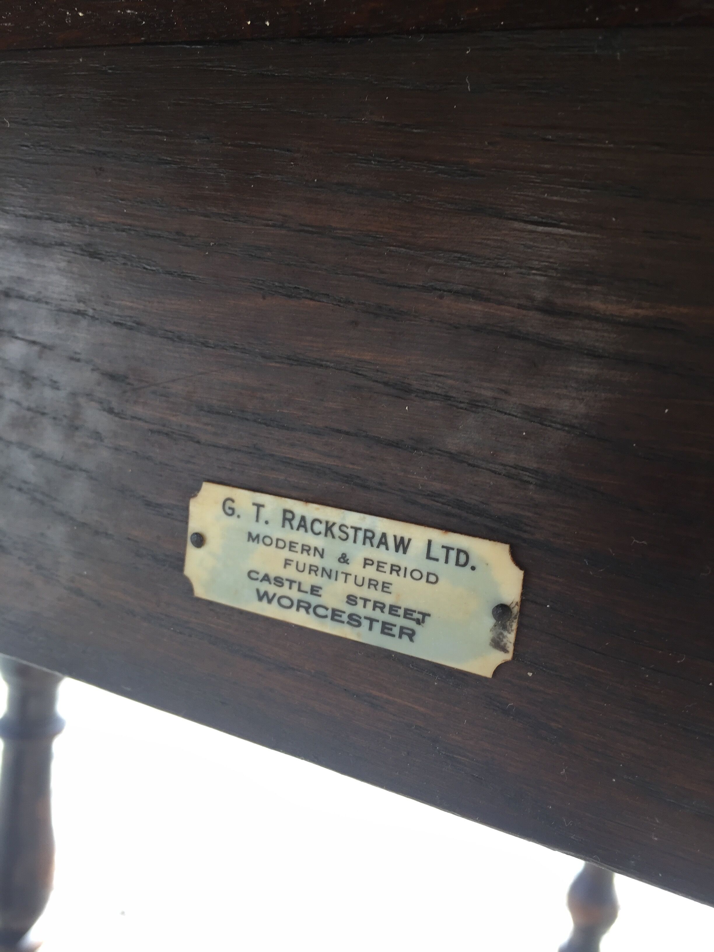 English console table