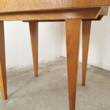 Vintage bedside table, spindle legs.