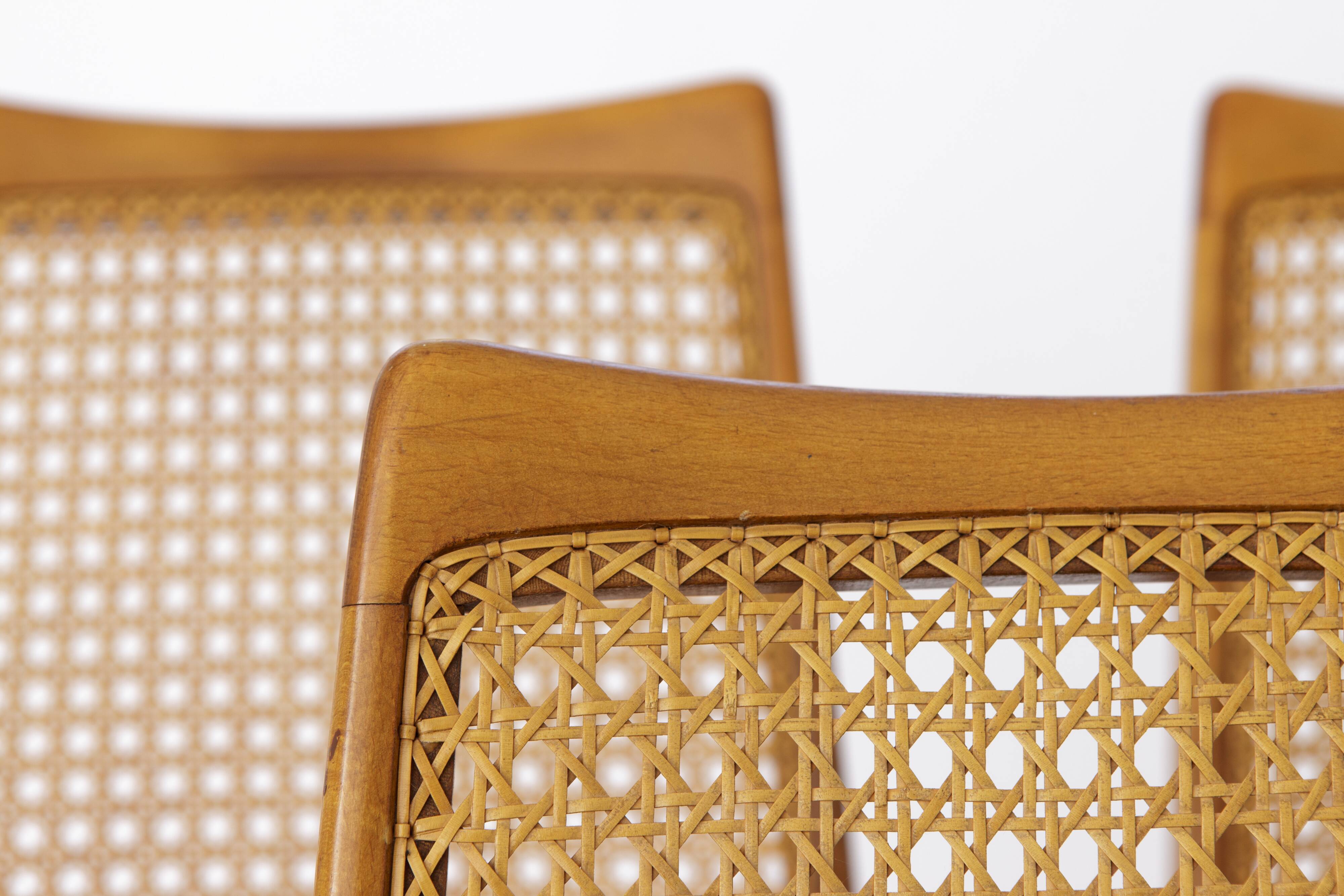 3 Vintage Chairs 1960s Germany by Wilhelm Benze