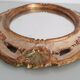 19th century painted wooden mercury mirror