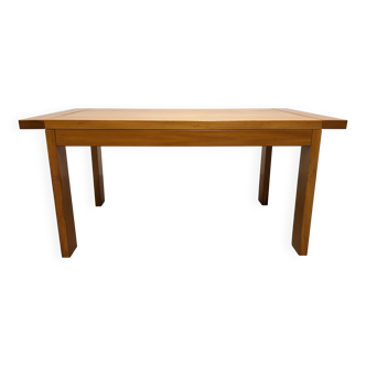Table extensible Maison Regain en orme massif, années 70-80