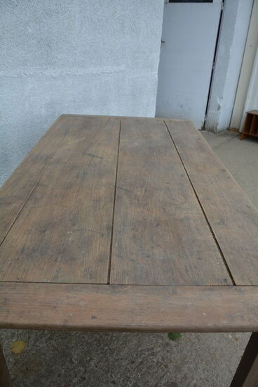 Solid oak farm table