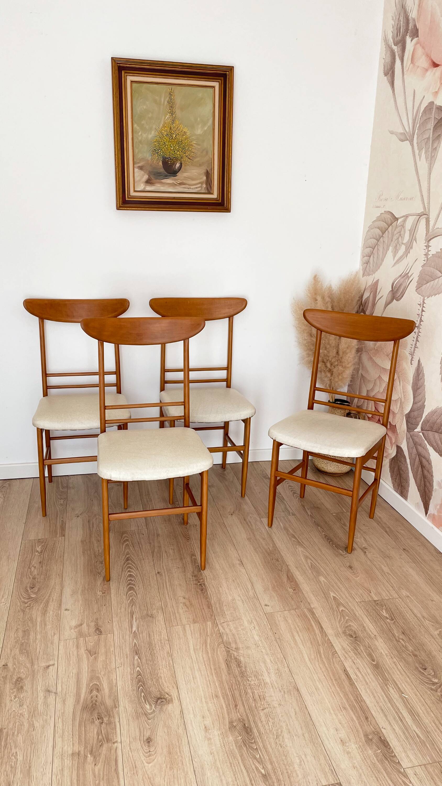 Set of 4 chairs, 1960s