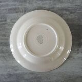 Grande Ancienne Assiette Creuse en Faïence Villeroy & Boch - 1562 - Pivoine