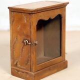 Wall display case - old Burmese teak clock box
