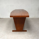 Polygonal teak bistro table