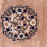 Tapis vintage chinois pékin fait main 184x276 cm