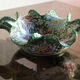 Polylobed earthenware salad bowl