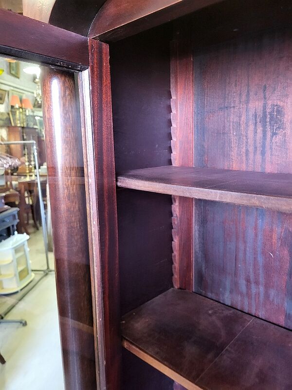 Empire library showcase in mahogany