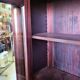 Empire library showcase in mahogany