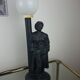 Black ceramic lamp for women, floor lamp