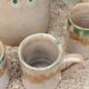 Orangeade service from the 70s in glazed terracotta