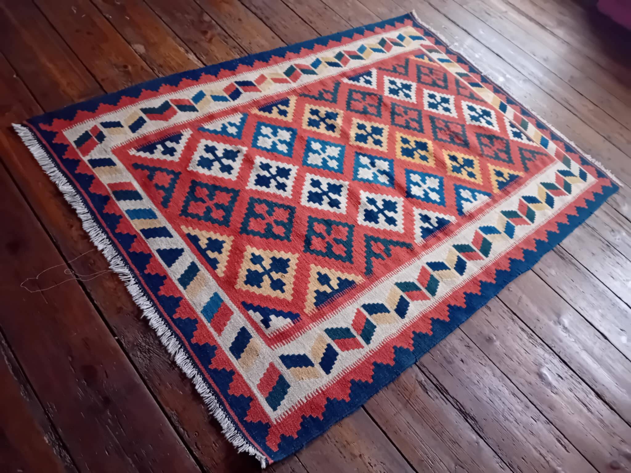 Handmade Afghan Kilim 185x127cm
